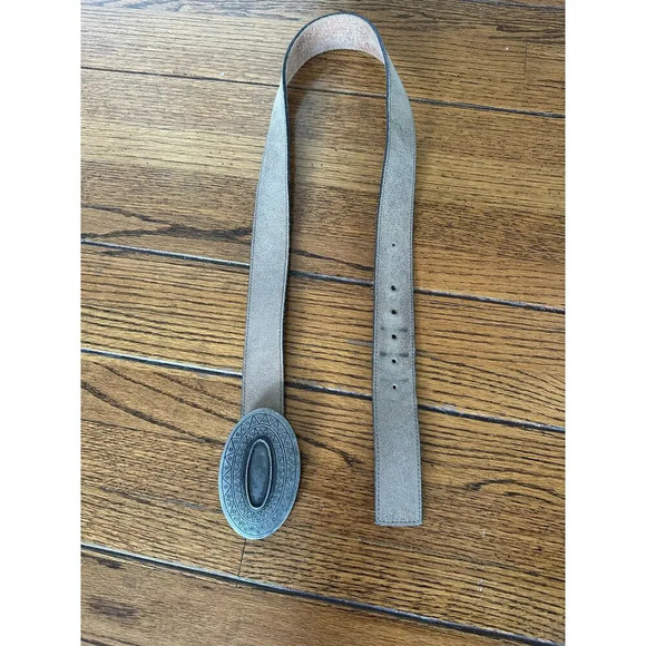 Western Leather Beige Belt 100cm aprox 40” - Picture 2 of 5